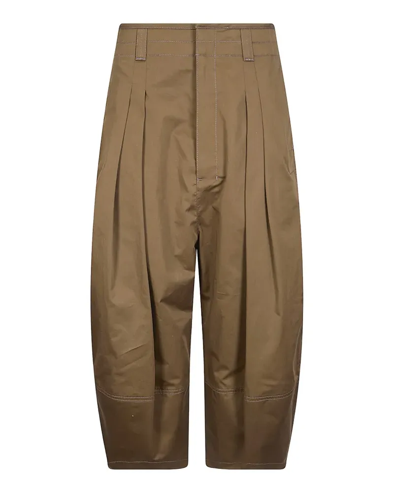 Christophe Lemaire Volume pleated shorts - Braun Braun