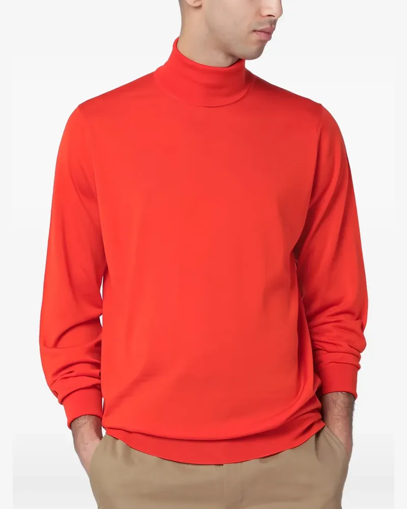 John Smedley Richards Rollkragenpullover - Orange Orange