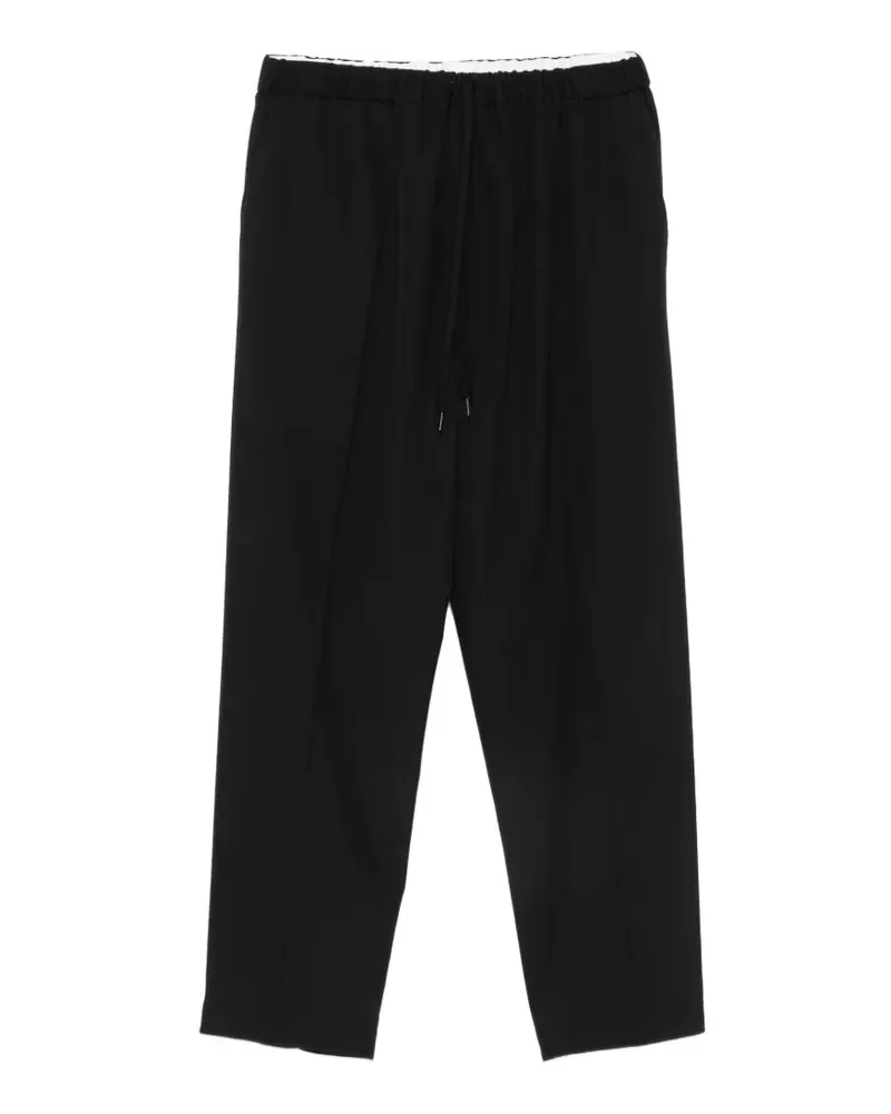 Maison Margiela Hose mit Kordelzug - Schwarz Schwarz
