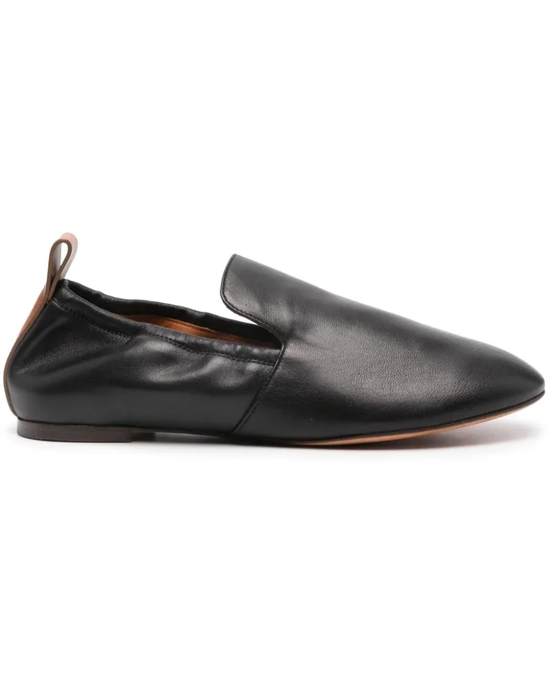 Lanvin Flache Loafer - Schwarz Schwarz