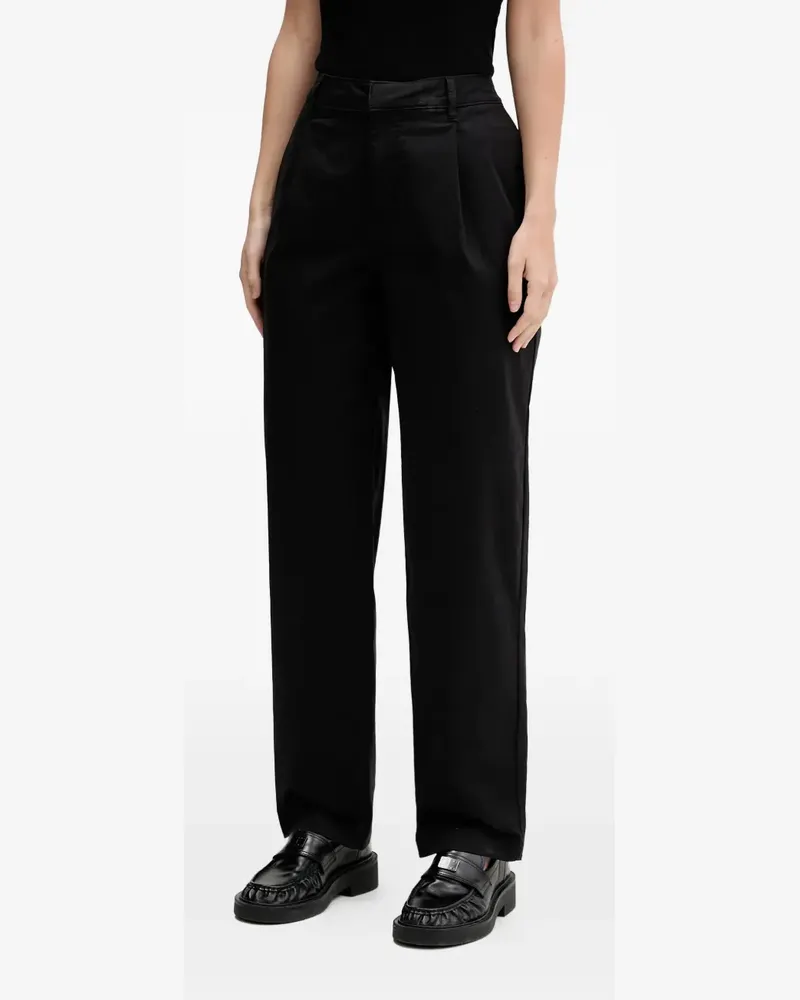 HUGO BOSS pleat-detail trousers - Schwarz Schwarz