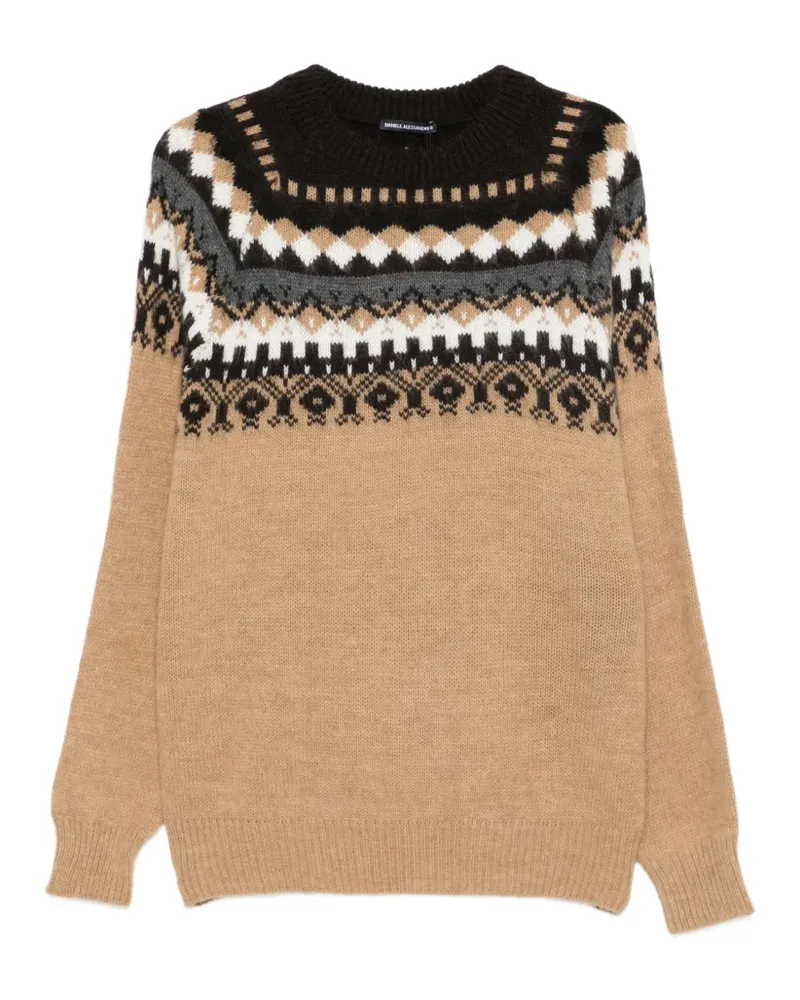 Daniele Alessandrini Pullover mit Fair-Isle-Muster - Nude Nude