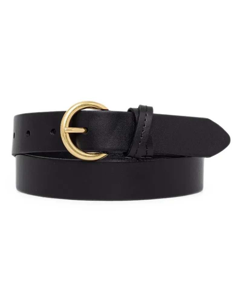 Marc O'Polo round-buckle leather belt - Schwarz Schwarz