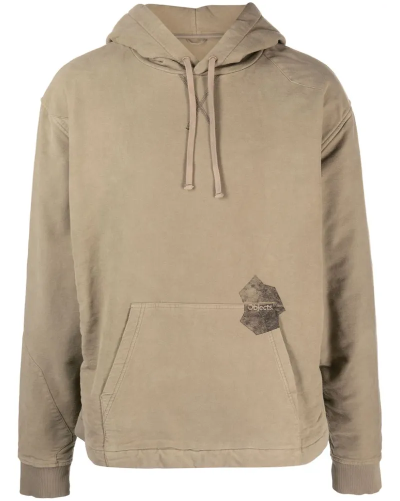 Objects IV Life Hoodie aus Bio-Baumwolle mit Logo Grün