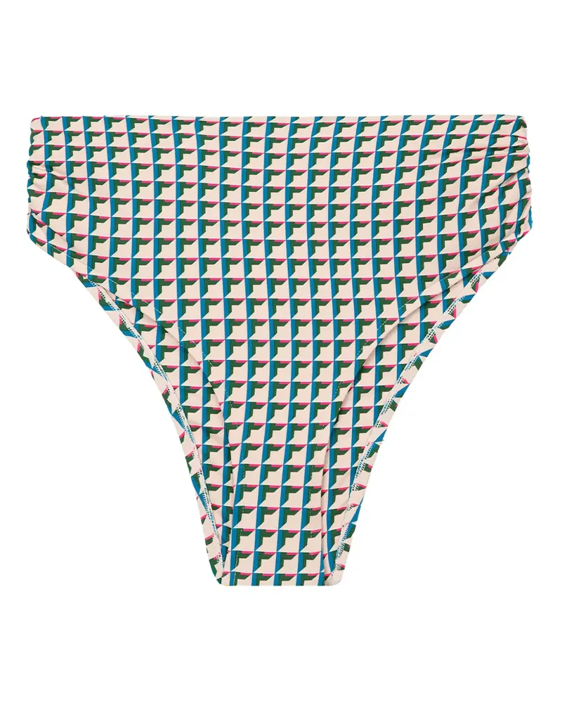 Lenny Niemeyer High-Waist-Bikinihöschen mit Print - 3905/MINI CUBOS 3905