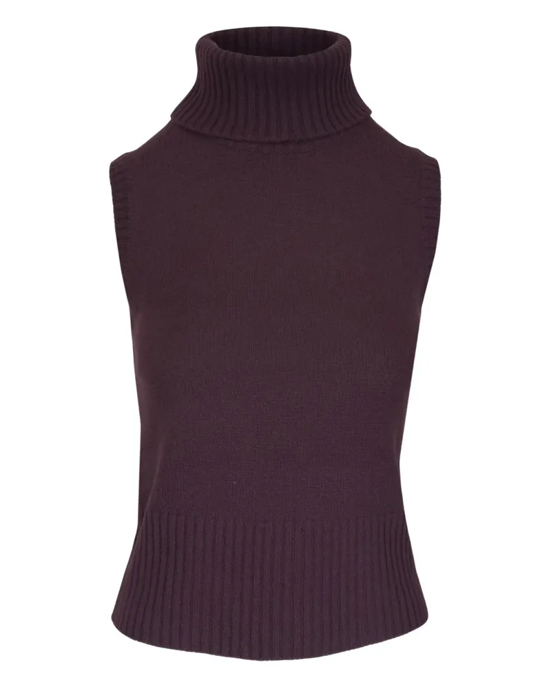Veronica Beard Mazzy roll-neck sleeveless top - Violett Violett