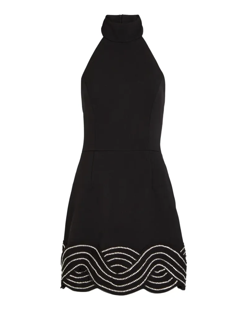 Rebecca Vallance Bellatrix embellished halterneck dress - Schwarz Schwarz