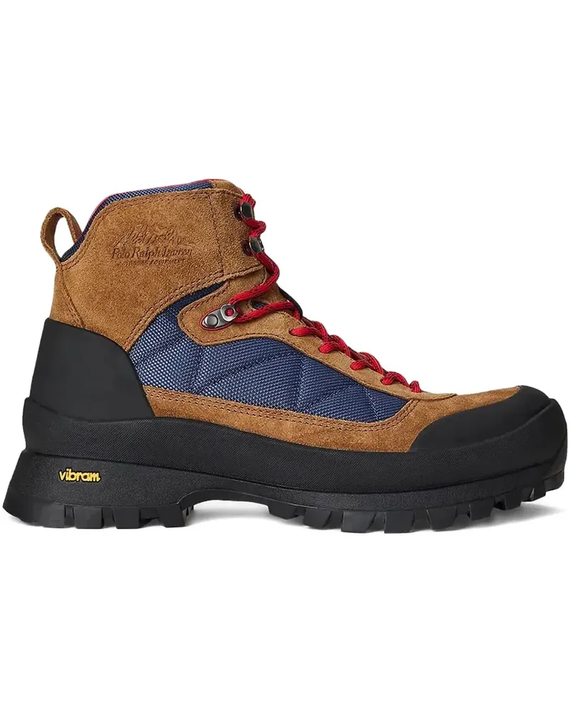 Ralph Lauren Schnürstiefel mit gestepptem Detail - Braun Braun