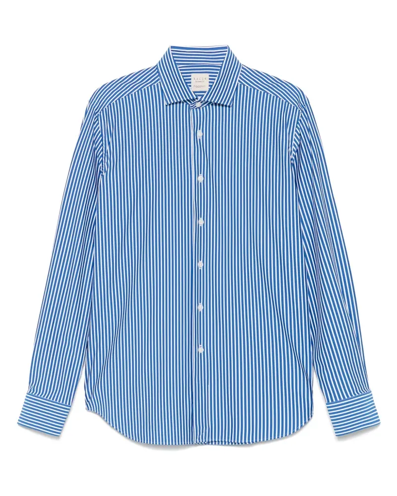 XACUS Gestreiftes Hemd - Blau Blau