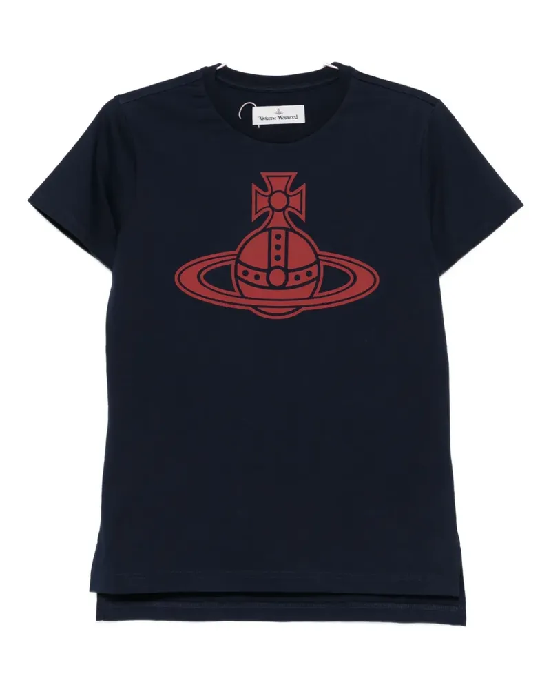 Vivienne Westwood T-Shirt mit Orb-Print - Blau Blau