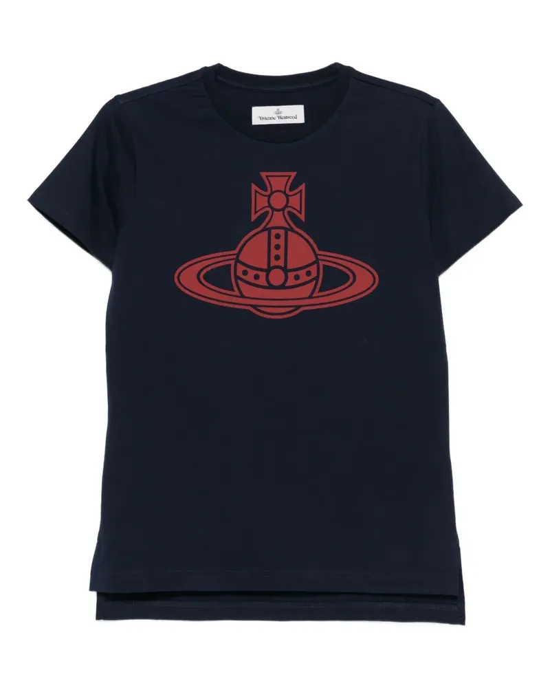 Vivienne Westwood T-Shirt mit Orb-Print - Blau Blau