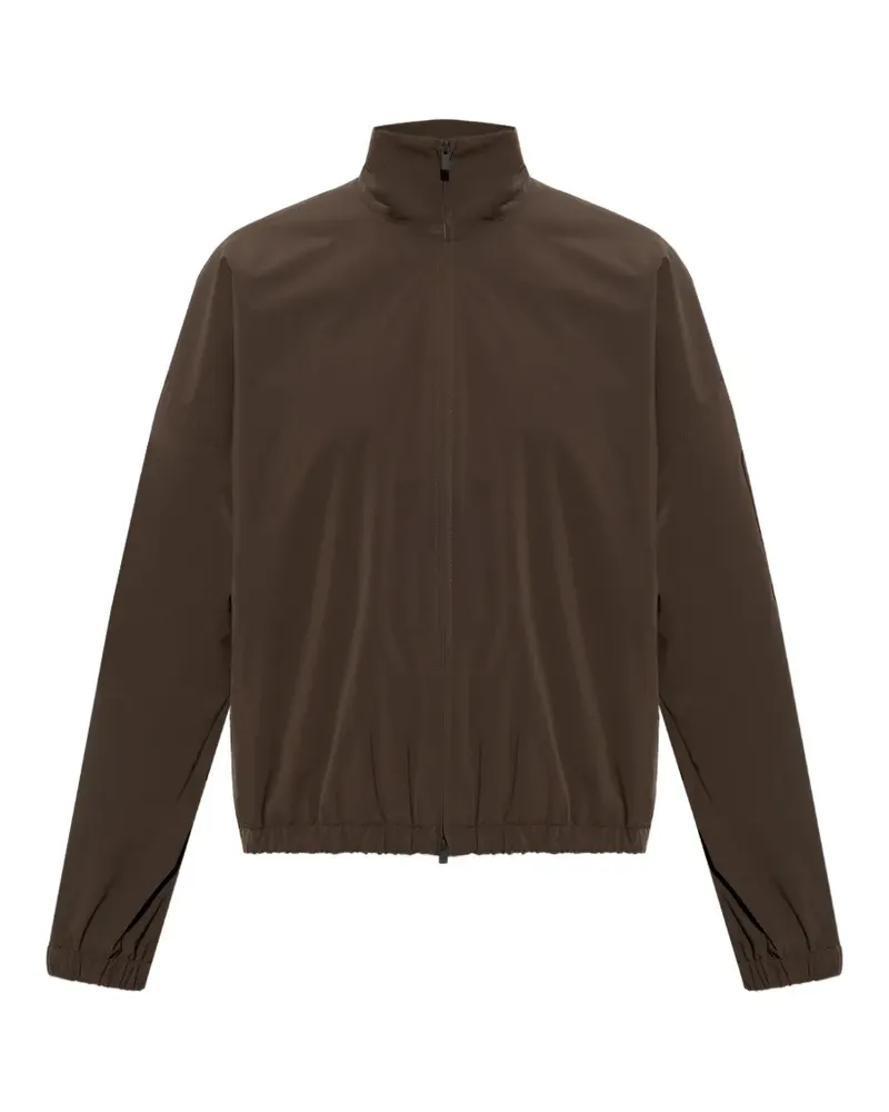 Fear of God logo-embroidered zip-up jacket - Braun Braun