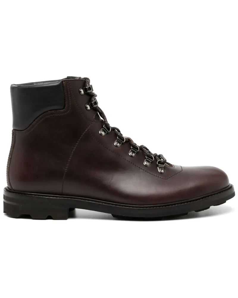 Brioni Wanderstiefel aus geöltem Kalbsleder - Braun Braun