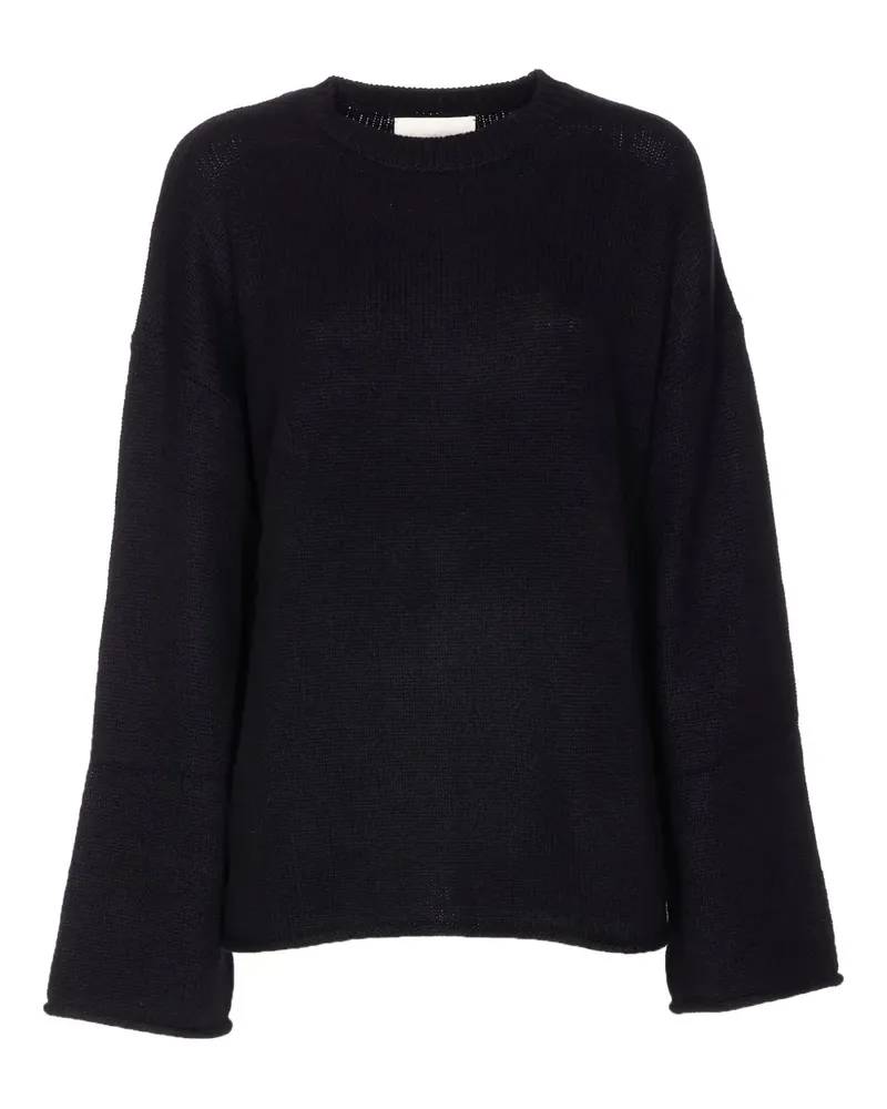 Lisa Yang Kaschmirpullover mit Rundhalsausschnitt - Schwarz Schwarz