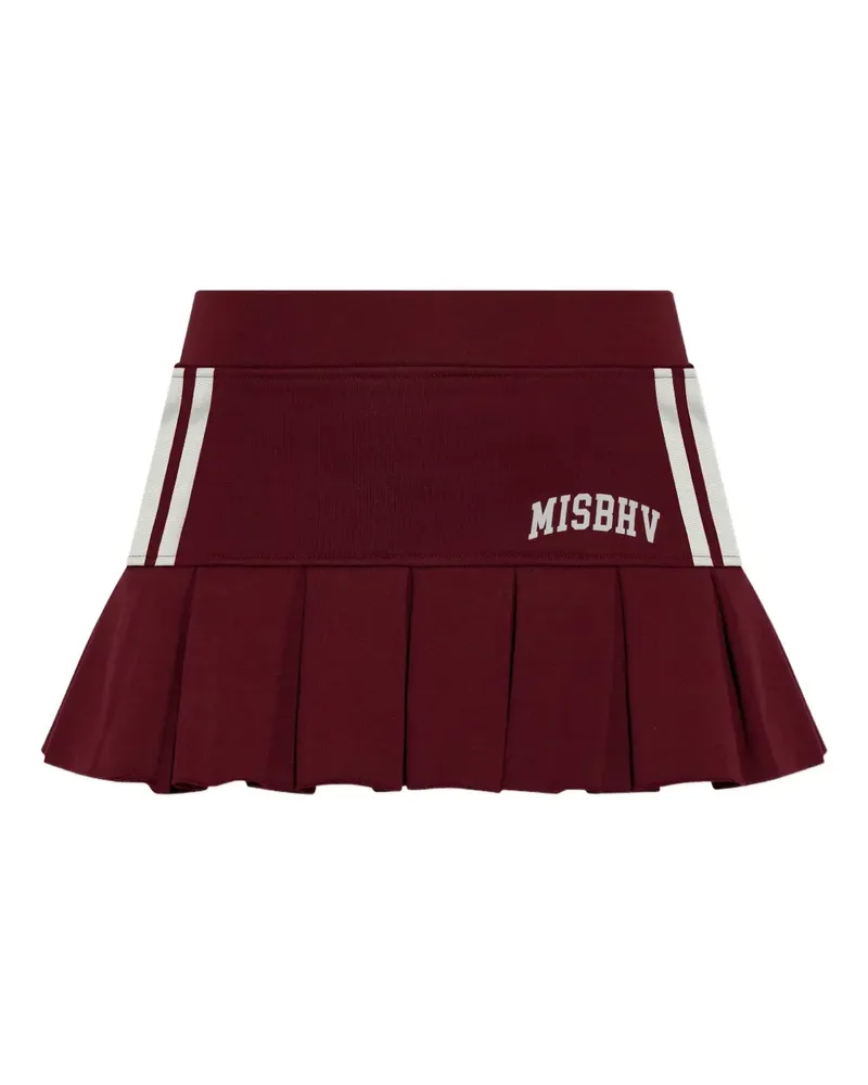 MISBHV pleated stripe mini skirt - Rot Rot