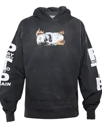 SAINT MXXXXXX Money Hoodie mit tiefen Schultern Schwarz