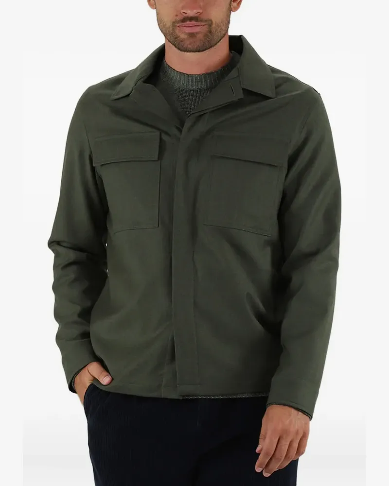CRUNA Bruges buttoned pocket shirt - Grün Grün