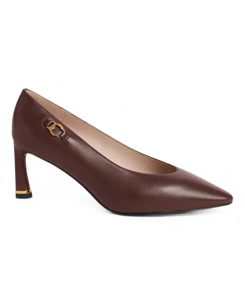 Coccinelle C-Look logo-plaque pointed-toe pumps - Braun Braun