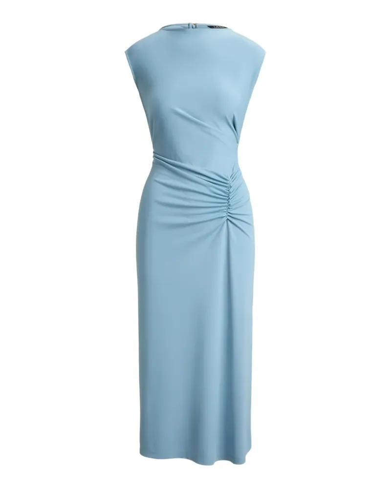 Ralph Lauren pleated cap-sleeve midi dress - Blau Blau