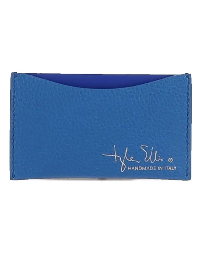 Tyler Ellis Wynn pebbled cardholder - Blau Blau