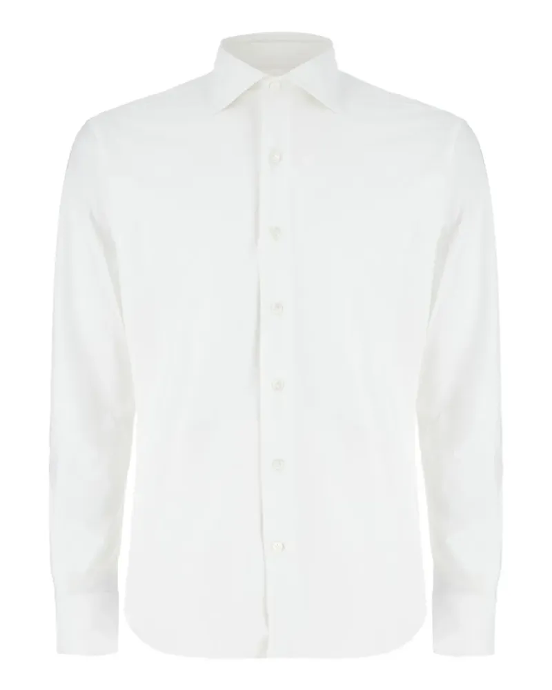 Alessandro Gherardi spread-collar long-sleeve shirt - Weiß Weiß