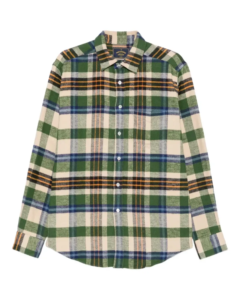 Portuguese Flannel Flanellhemd mit Karomuster - Grün Grün