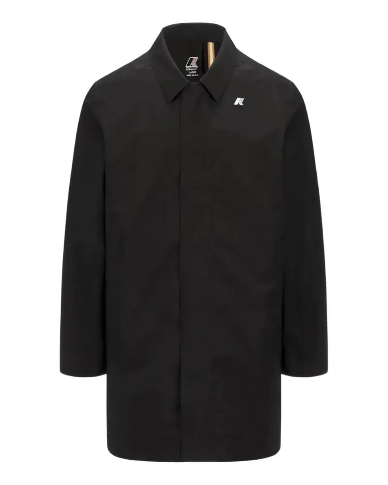 K-Way Kenley logo-print rain coat - Schwarz Schwarz