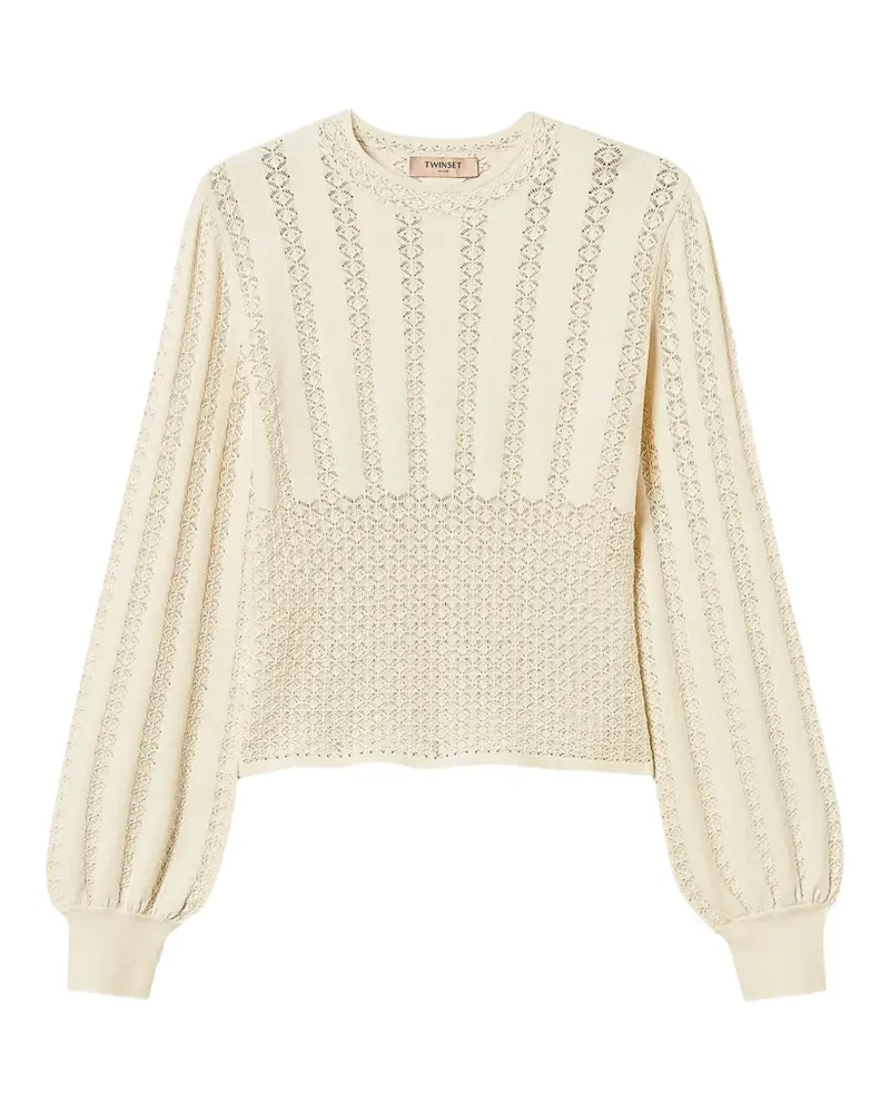 Twin-Set Pullover mit rundem Ausschnitt - Nude Nude