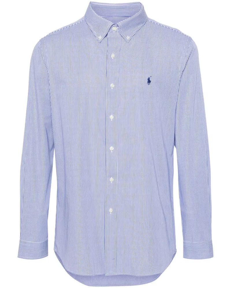 Ralph Lauren Hemd mit Polo Pony-Stickerei - Blau Blau