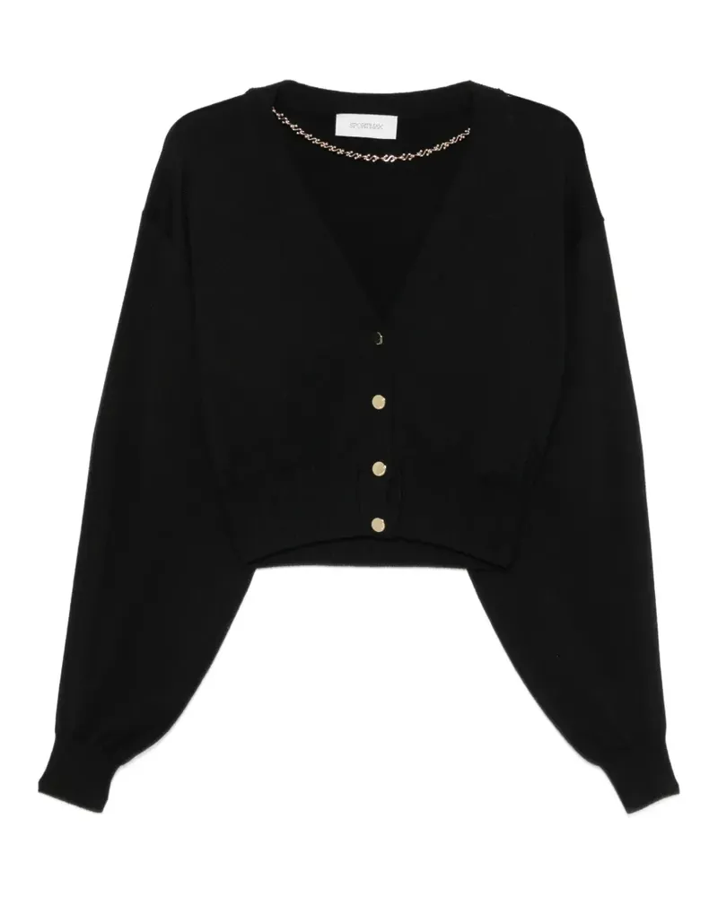 SPORTMAX Geknöpfter Cardigan - Schwarz Schwarz