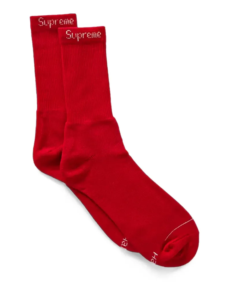 Supreme Being Hanes Socken mit Logo-Print (4er-Set) - Rot Rot