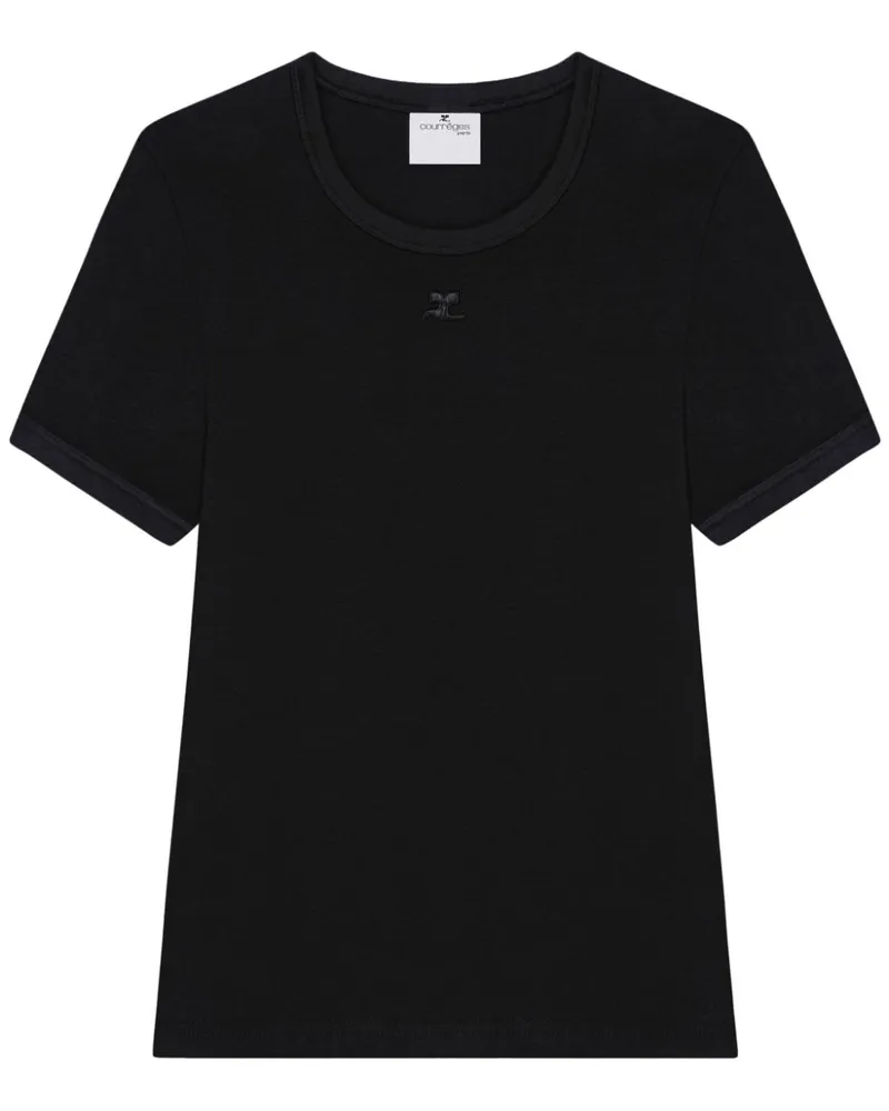 Courrèges Heritage T-Shirt - Schwarz Schwarz
