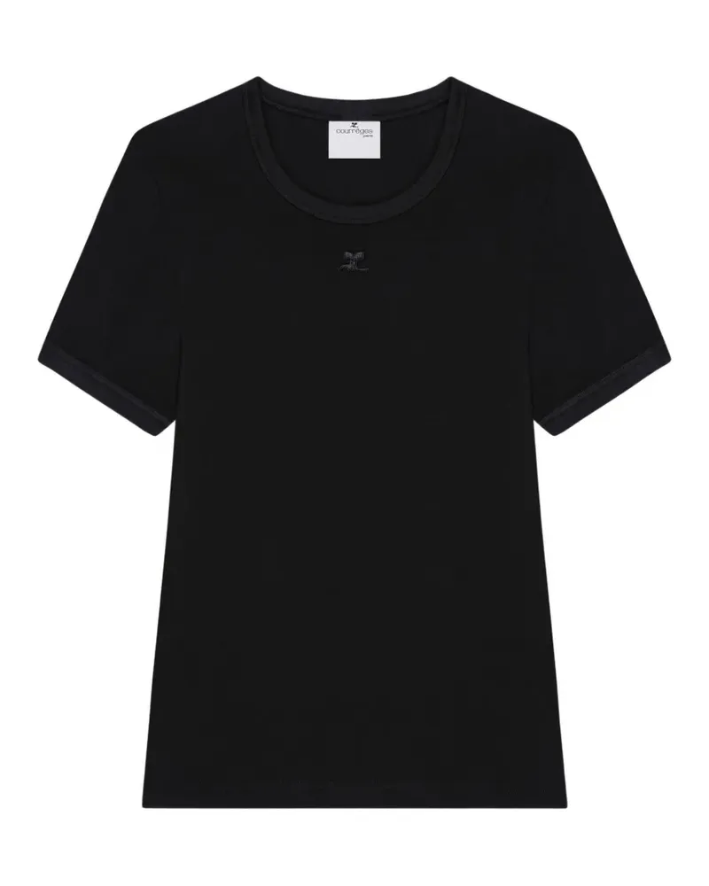 Courrèges Heritage T-Shirt - Schwarz Schwarz