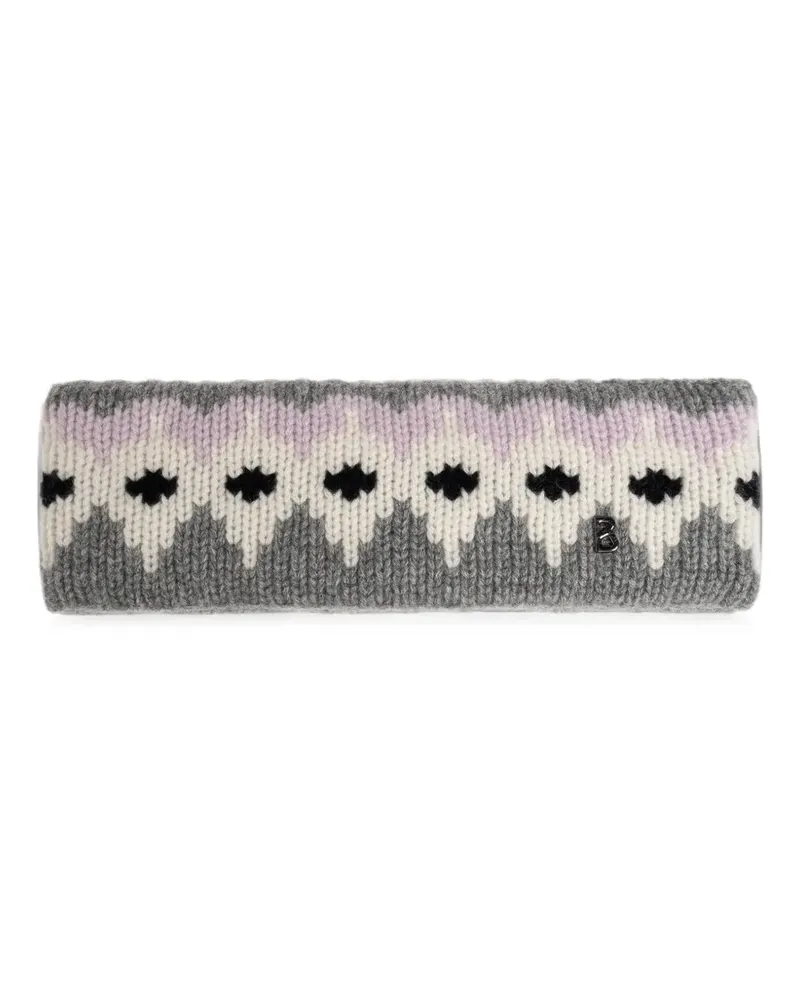 Bogner Loca-3 intarsia-knit headband - Grau Grau