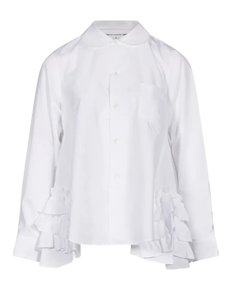 Comme des Garçons Hemd mit Bubikragen - Weiß Weiß