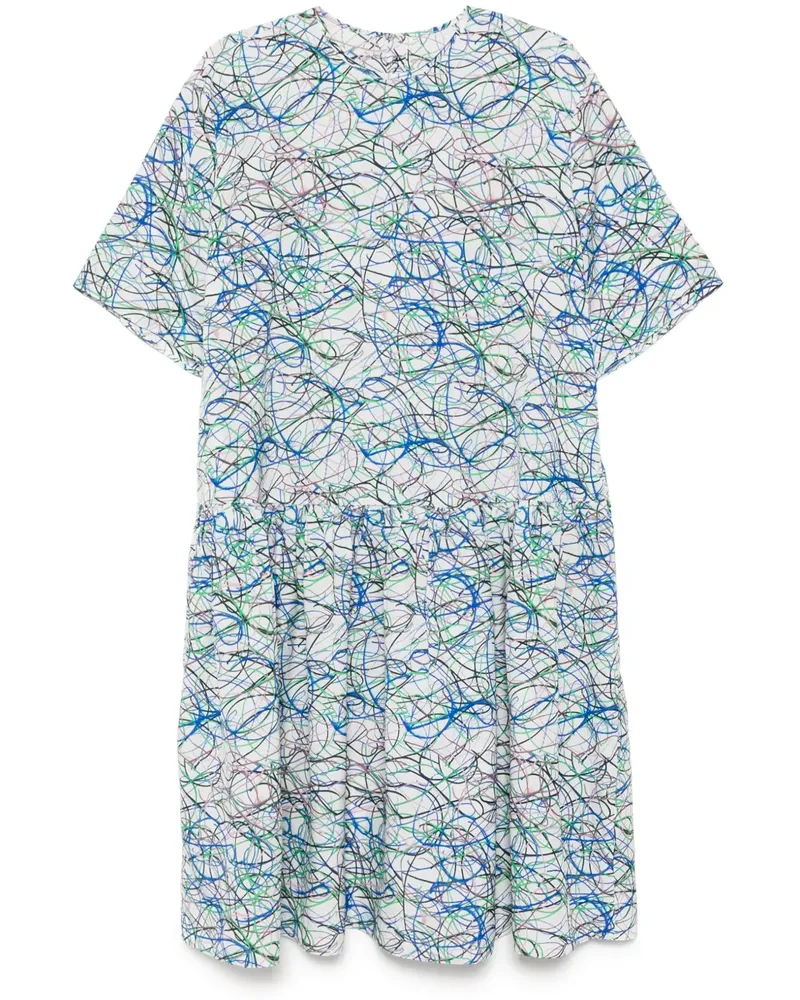 JNBY Kleid mit grafischem Print - Weiß Weiß