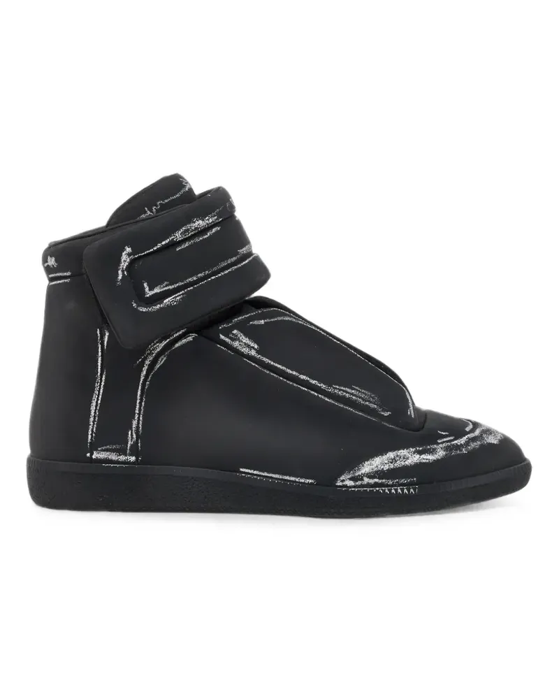 Maison Margiela Future Sneakers mit Trompe-l'oeil-Muster - Schwarz Schwarz