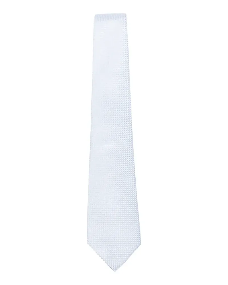 Emporio Armani textured tie - Blau Blau