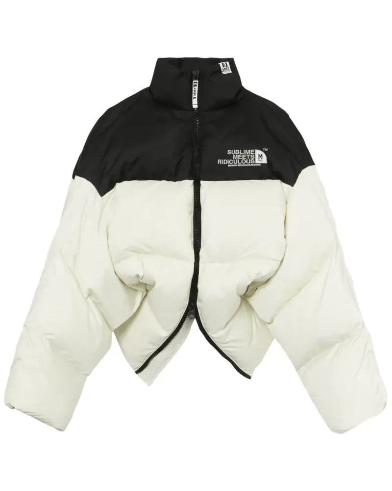 MIHARAYASUHIRO Gefütterte Cropped-Jacke - Weiß Weiß