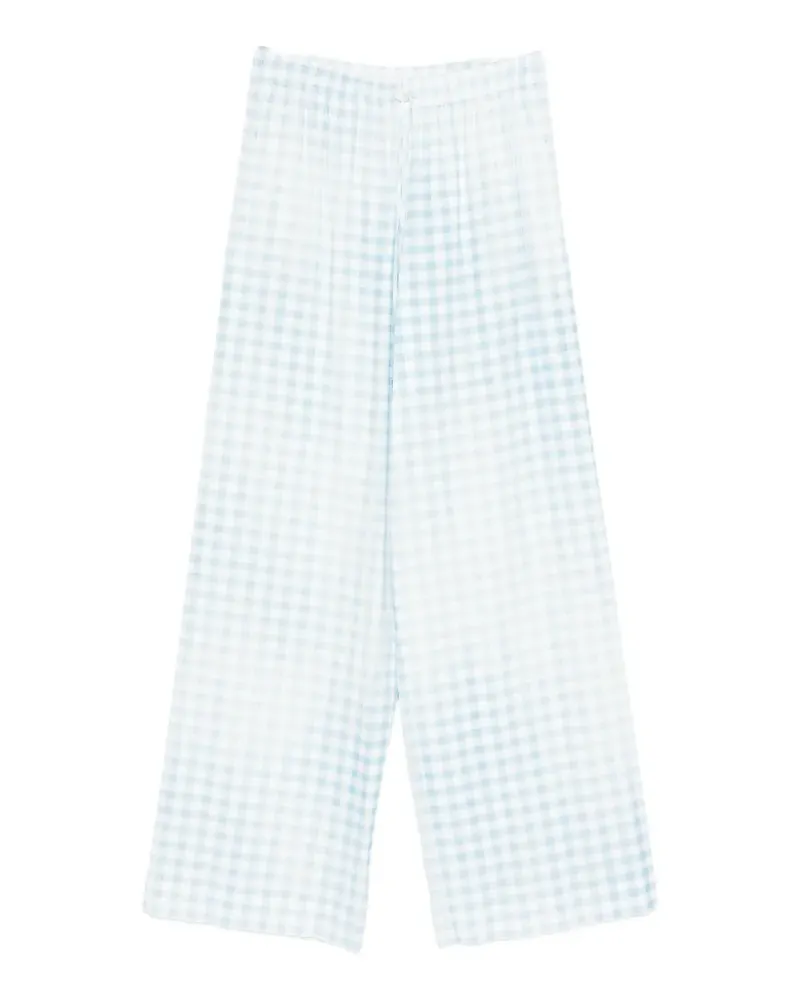 Ermanno Scervino Hose mit Vichy-Karo - Weiß Weiß