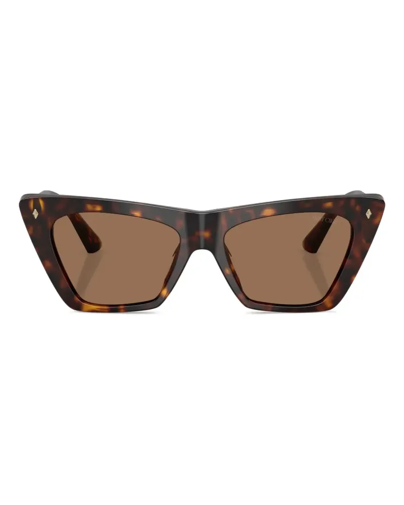 Jimmy Choo Cat-Eye-Sonnenbrille - Braun Braun