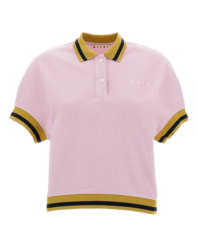 Marni Gestreiftes Poloshirt - Rosa Rosa