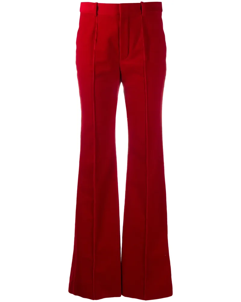 Saint Laurent Taillenhose mit geradem Bein - Rot Rot