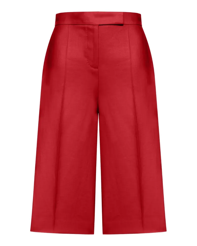 Max Mara Klassische Leinenshorts - Rot Rot