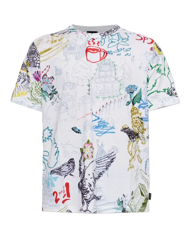 Paul Smith T-Shirt mit grafischem Print - Weiß Weiß