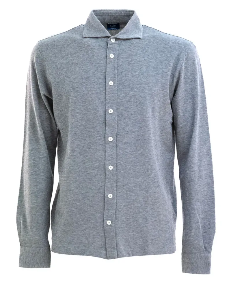 BARBA Klassisches Hemd - Grau Grau