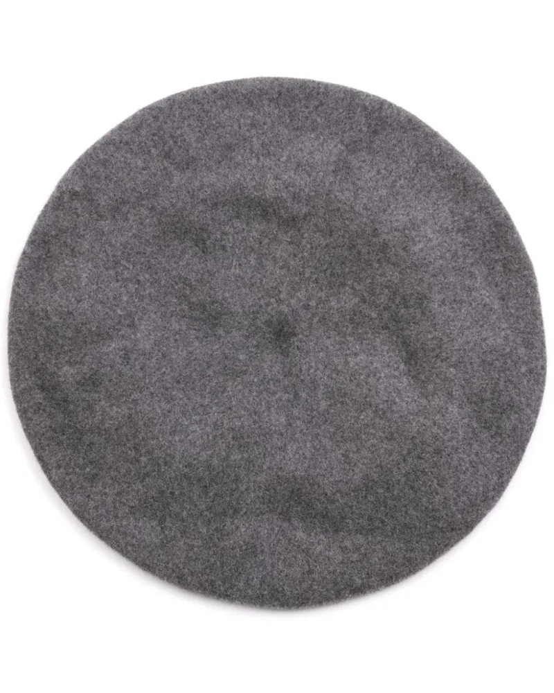 Maison Margiela Baskenmütze mit Logo aus vier Nähten - Grau Grau