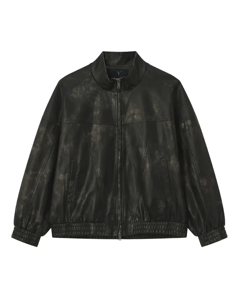 FIVE CM Gefütterte Jacke mit ausgewaschenem Effekt - Schwarz Schwarz