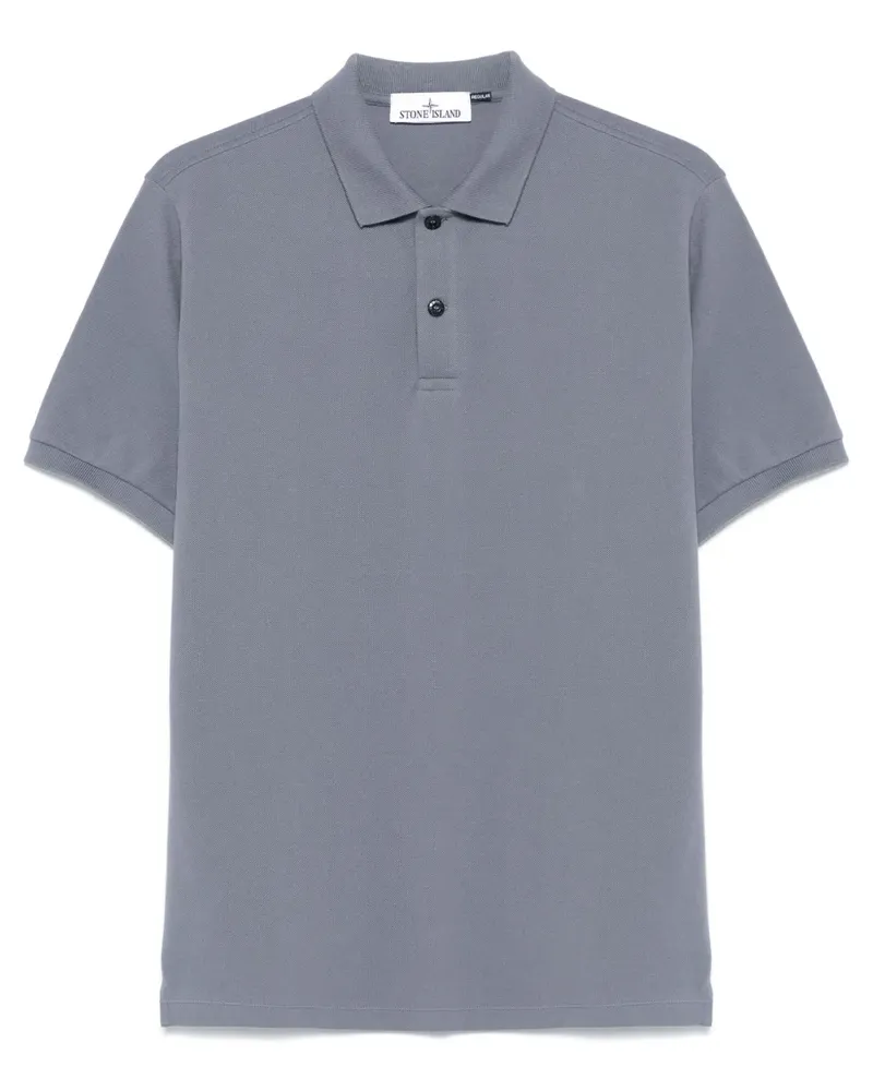 Stone Island Poloshirt mit Kompass - Blau Blau