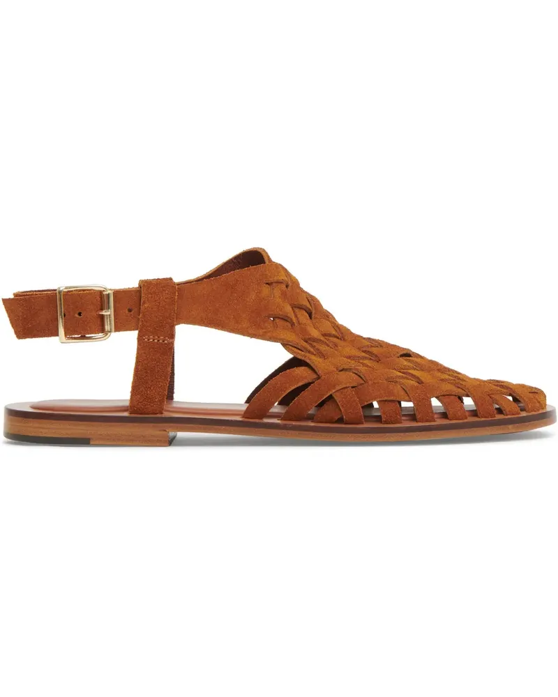 Mansur Gavriel Gewebte Sandalen - Braun Braun
